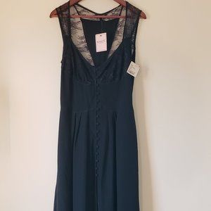 New - "Kova & T" Long Black Dress SIZE 6